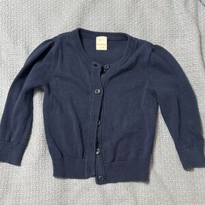 Hanna Andersson Blue Knit Cardigan  Size 4